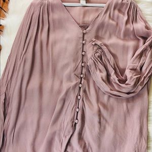 Mauve colored blouse